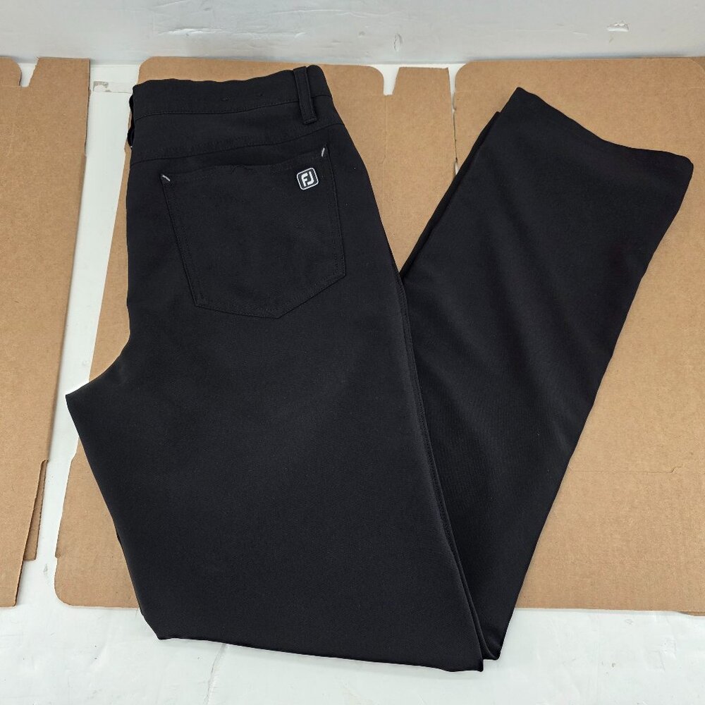 Footjoy Athletic Fit 5 Pocket Black Golf Pants Men Size 30 x32